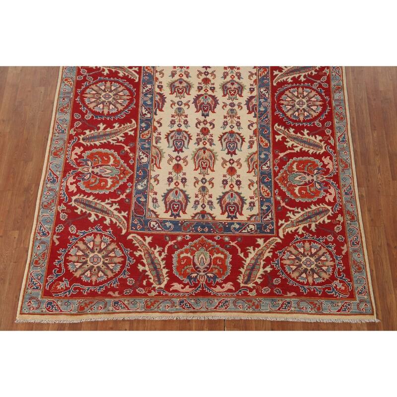 Kazak Oriental Area Rug Handmade Wool Carpet - 6'2" x 9'1"