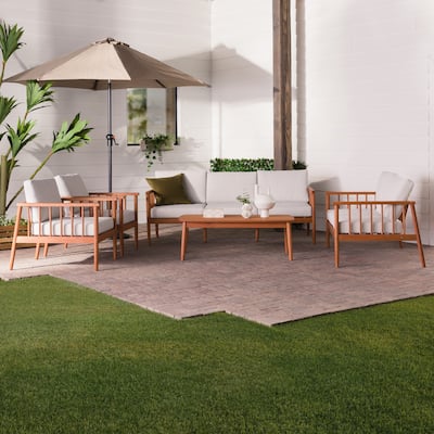 Middlebrook 5-Piece Modern Solid Wood Patio Set