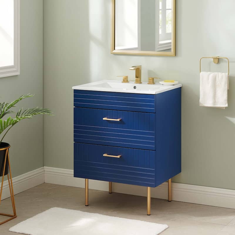 Daybreak 24" Bathroom Vanity - White White