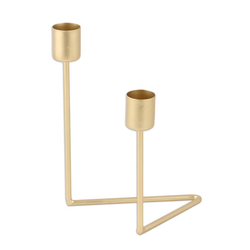 Novica Handmade Golden Spark Iron Candle Holder