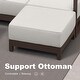 preview thumbnail 7 of 7, PURPLE LEAF Caesar U-Shaped White Outdoor Couch with 9.6" Thick for Yard Porch Deck Patio Conversation Sets