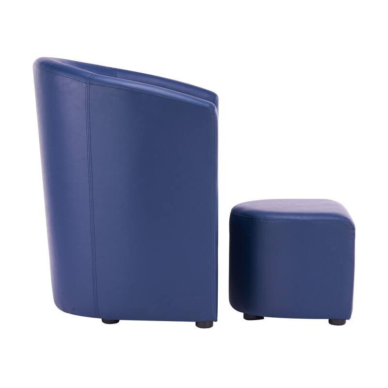 Carson Carrington Junkboda Accent Club Chair with Foot Stool