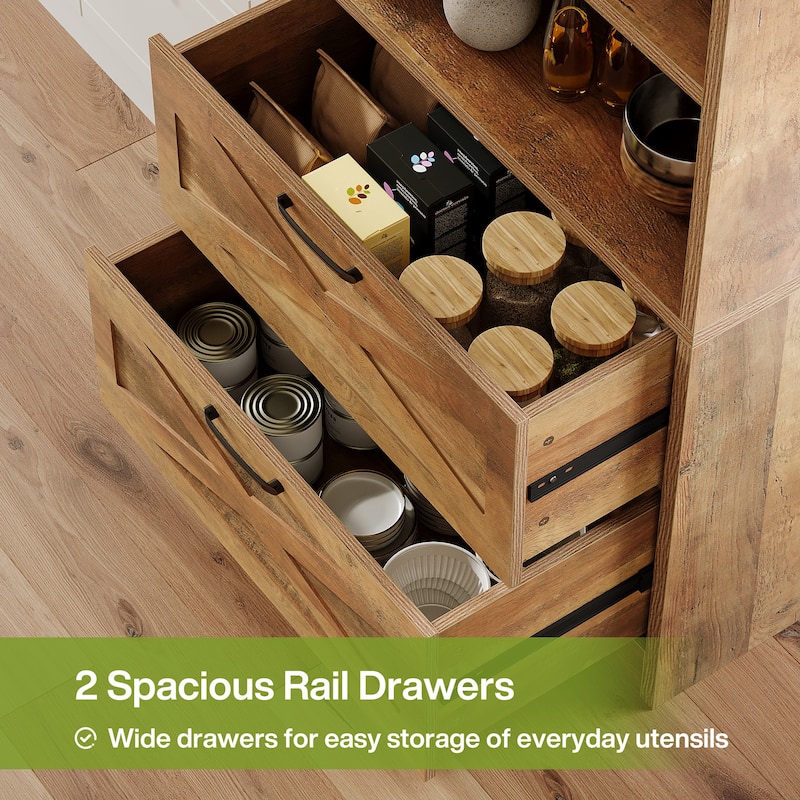 Farmhouse Wooden Storage Cabinet