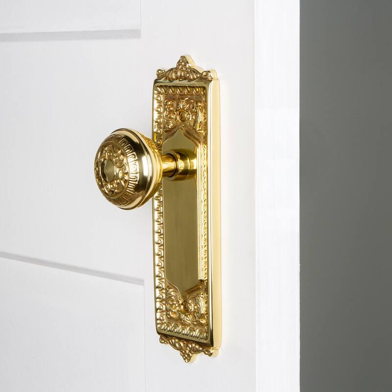 Nostalgic Warehouse Vintage Victorian Egg and Dart Solid Brass Single