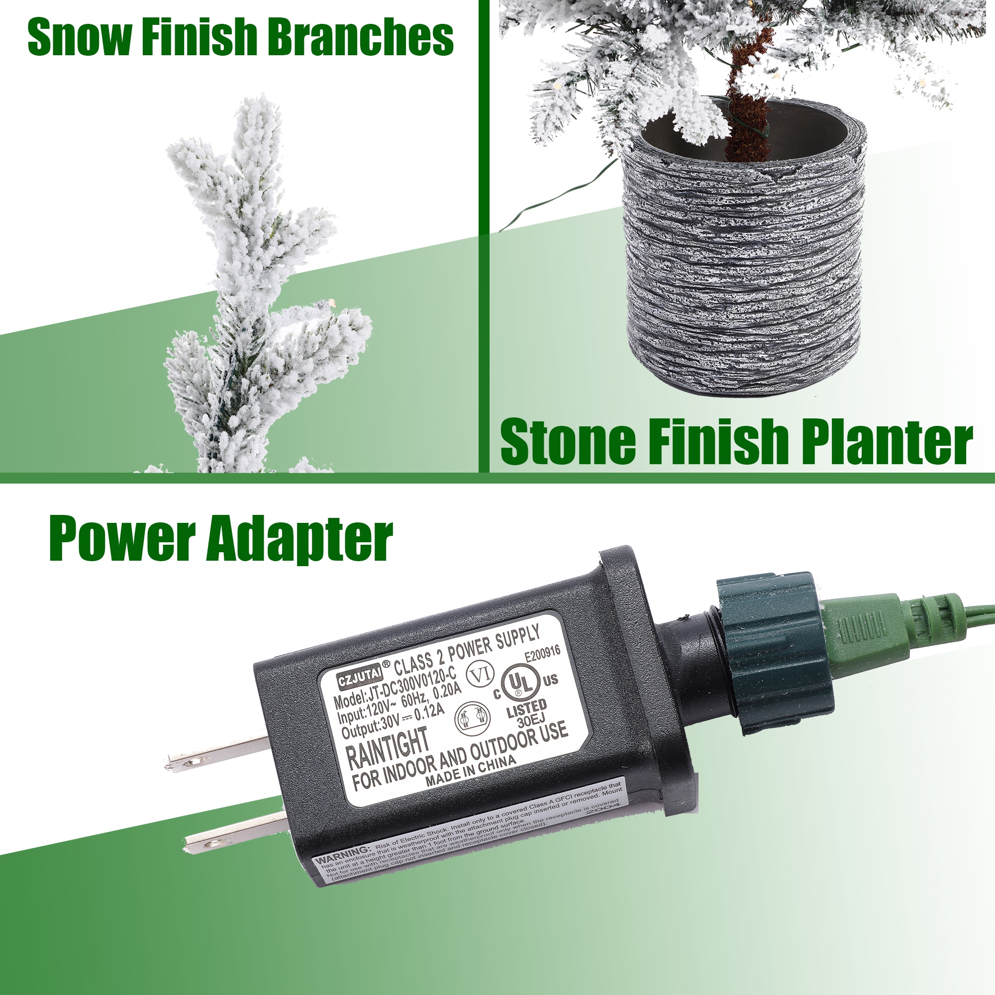 5.6Ft Pre-Lit LED Artificial Slim Fir Christmas Tree with Pot - 66.93" H x 27.56" Diameter