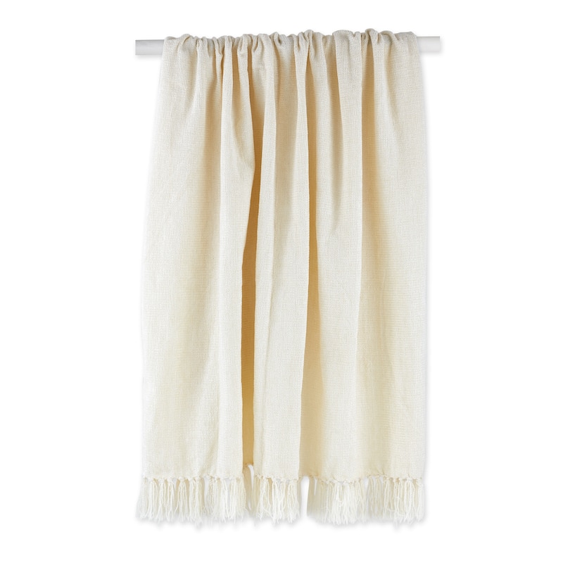 DII Soft Denim Blue Chenille Throw