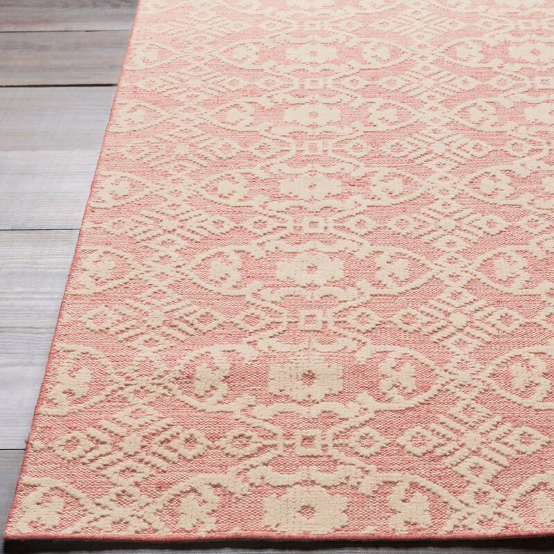 Hand-Knotted Forbach Wool/Cotton Area Rug - 4' x 6' - Rust