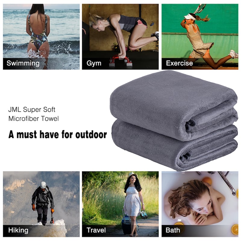 Fast Dry 3-Pack Bath Towels 27"x55"