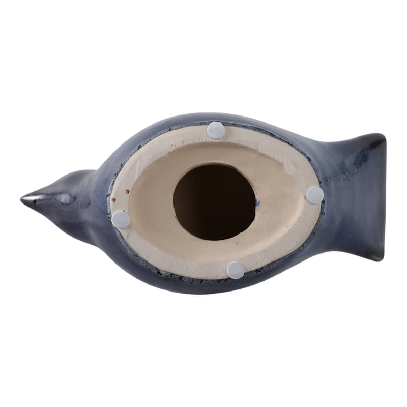 Stoneware and Ceramic Bird Garden Statuary Sculptural Silhouette