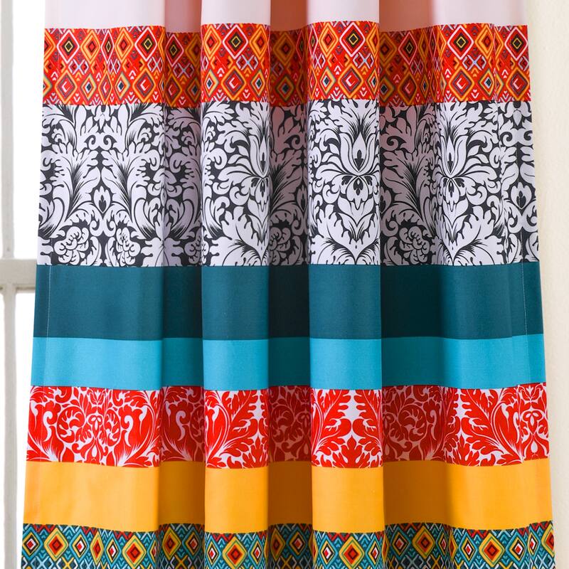 Lush Decor Boho Stripe Window Curtain Panel Pair