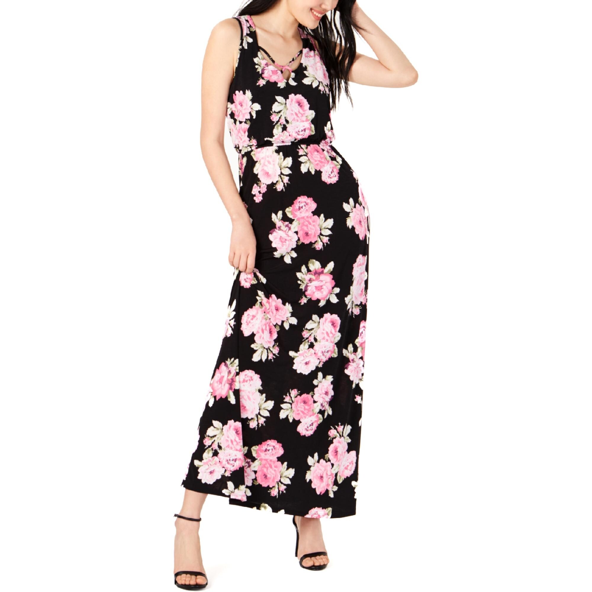 juniors floral maxi dresses