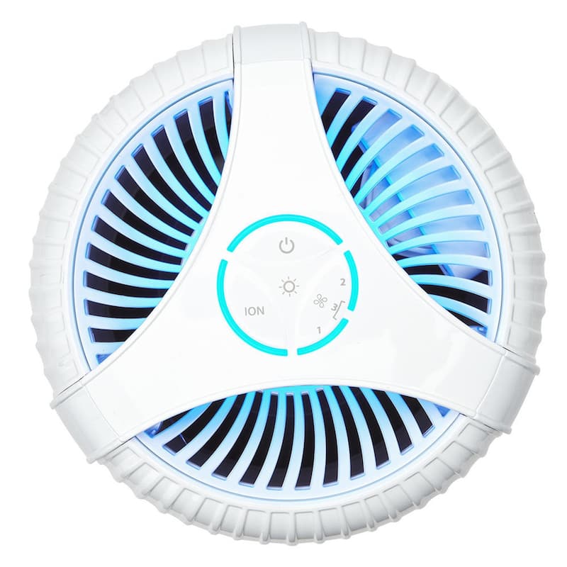 Homedics TotalClean AP‑T10 Small‑Room Tower Air Purifier | 360° HEPA‑Type + Carbon + Ionizer | White