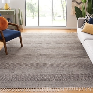 SAFAVIEH Handmade Montauk Pacuta Flatweave Cotton Fringe Rug