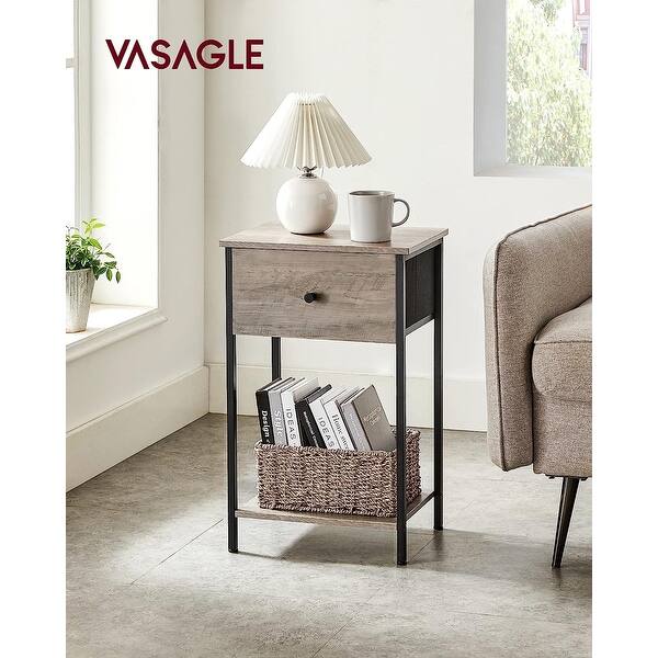 VASAGLE Nightstand with Drawer, End Table, Bed Side Table, Small Table Bed Bath & Beyond