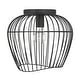 preview thumbnail 3 of 10, Hunter Redding Matte Black 1 Light Flush Mount - Industrial - Hallway, Bathroom, Entryway, Patio