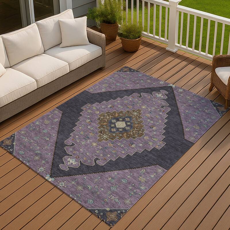 Machine Washable Indoor/ Outdoor Global Marrakesh Chantille Rug