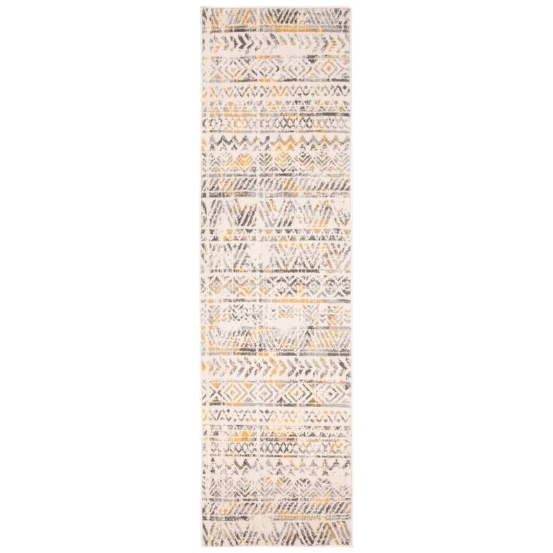 The Curated Nomad Midtown Geometric Distressed Bohemian Rug