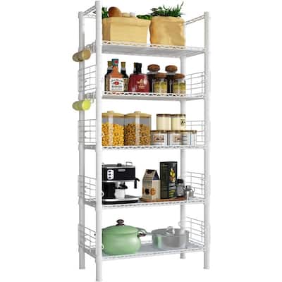 Standing Shelf Units for Kitchen - 9.4"D x 21.2"W x 59.2"H