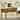 53.5"W Mid-century Modern Executive Desk with 5 Drawers , Home Office Desk With Charging Station