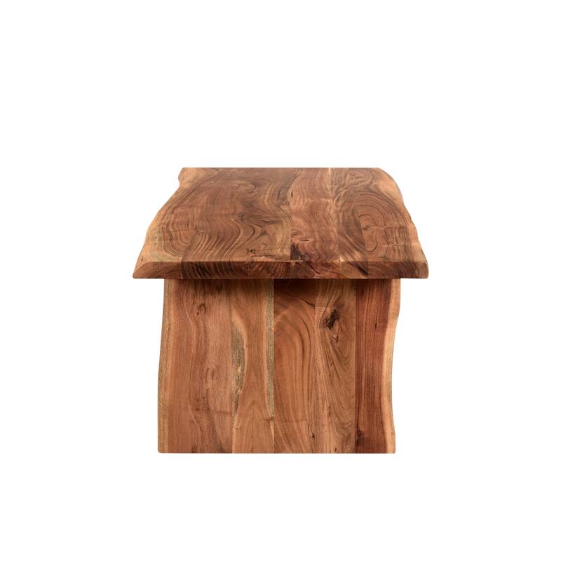 Sienna 2-piece Live Edge Solid Wood Living Room Table Set