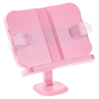 180° Rotate Adjustable Book Holder with Page Clips for Books