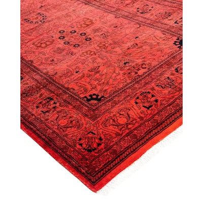 Fine Vibrance, One-of-a-Kind Handmade Runner Rug - Pink, 2' 6" x 11' 6" - 2' 6" x 11' 6"
