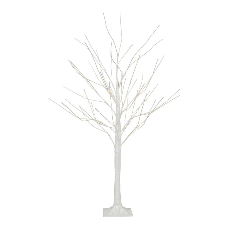4 FT Copper Wire Birch Tree With 208 Warm White LEDs On Sale Bed