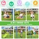 preview thumbnail 7 of 6, 6-in-1 Outdoor Backyard Kids Swing Set Playground Playset with Slide