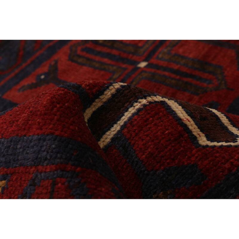 ECARPETGALLERY Hand-knotted Melis Vintage Red Wool Rug - 5'3 x 7'11