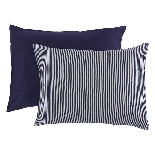 slide 1 of 1, Touched by Nature Baby Boy Organic Cotton Toddler Pillowcase, Navy Heather Gray, One Size - Navy Heather Gray Navy Heather Gray - One Size