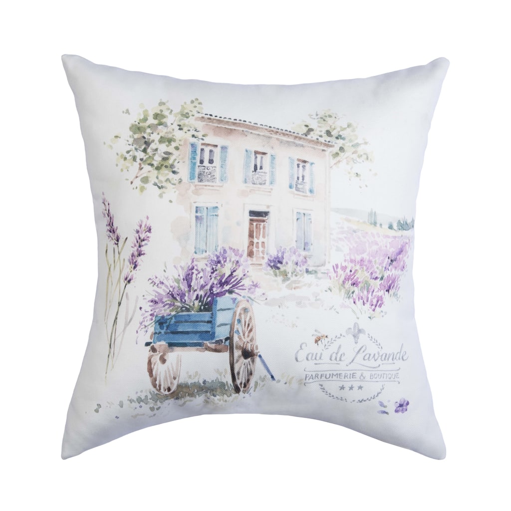 Lavender Wagon Field Pillow