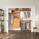 preview thumbnail 1 of 10, John Louis Home Solid Wood Walk-In Closet System with 4-Drawers Honey Maple