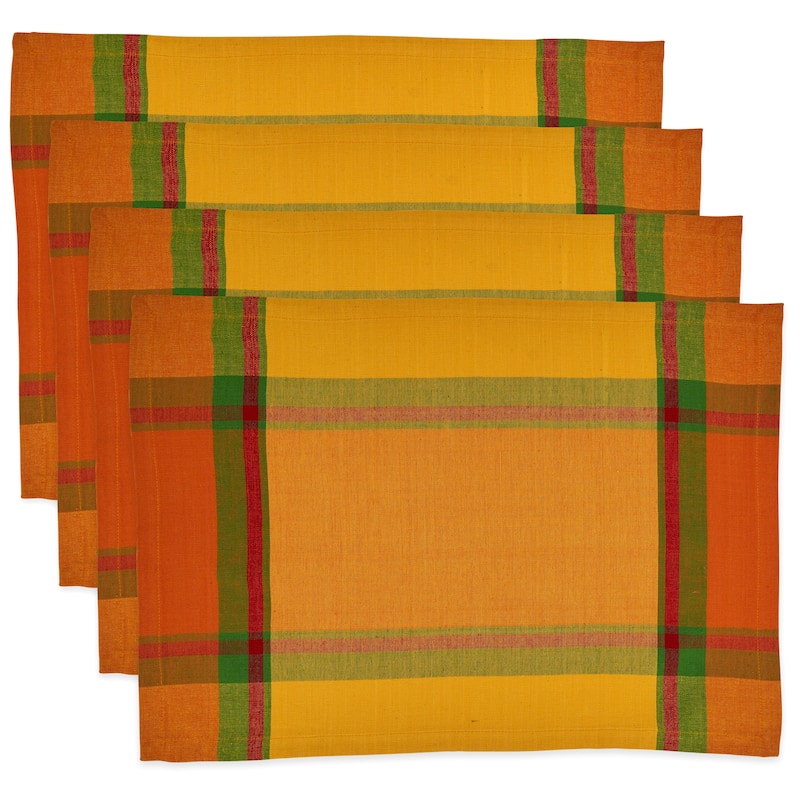 Table Mats With Banded Border Design (Set of 4)
