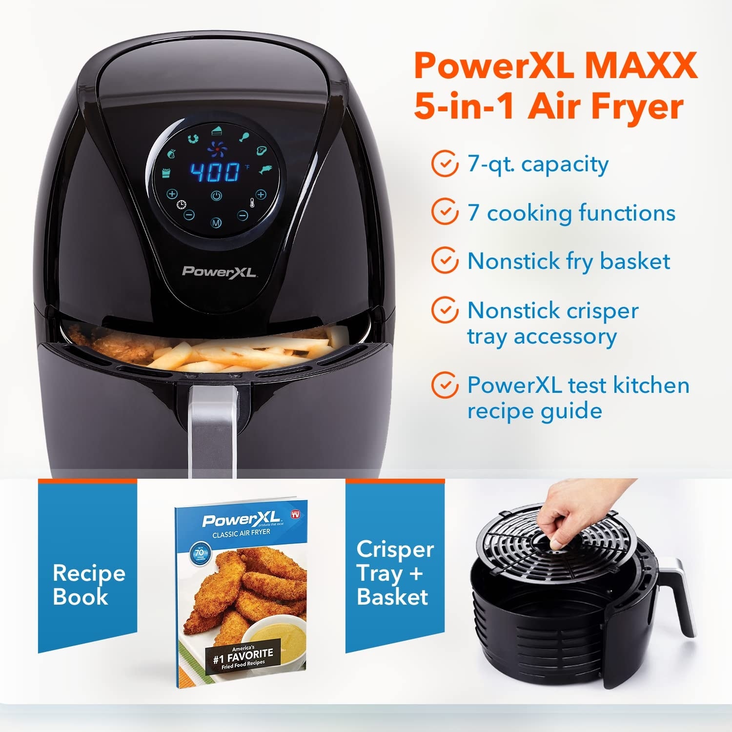 MAX CHEF OIL FREE FRYER Air fryer for healthy cooking - Telestar Direct  Marketing