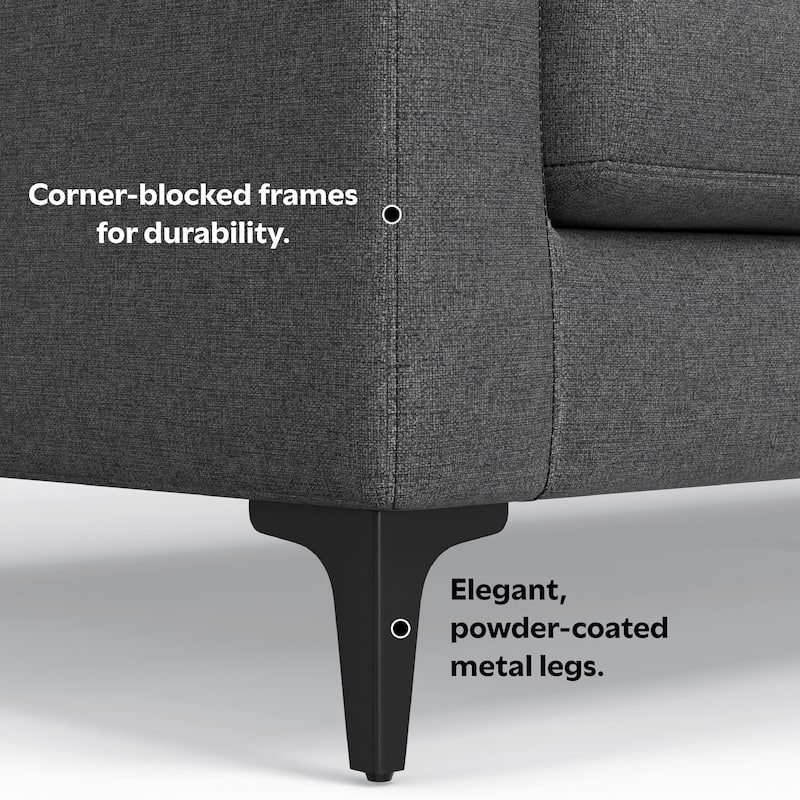 WyndenHall Lana 90-inch Sofa in Tightly Woven Performance Fabric