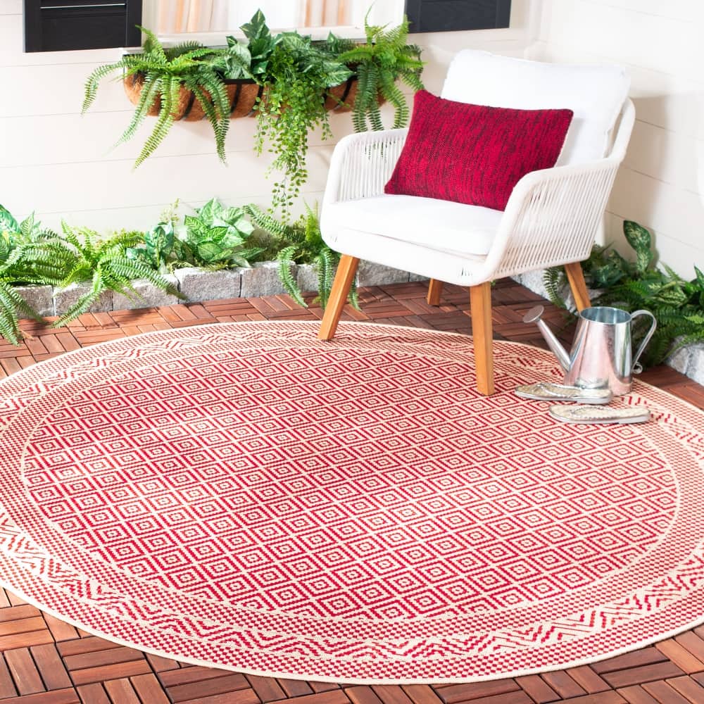 SAFAVIEH Courtyard Lenaik Indoor/ Outdoor Waterproof Patio Backyard Rug