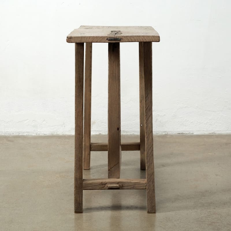 Elmwood Vintage Console Table Weathered Natural