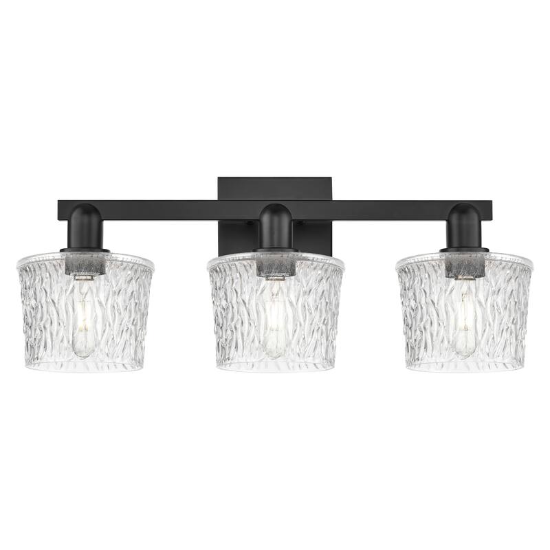 Innovations Lighting Endless Possibilities Arcadia - Niagara - 3 Light 26" Bath Vanity Light - Matte Black