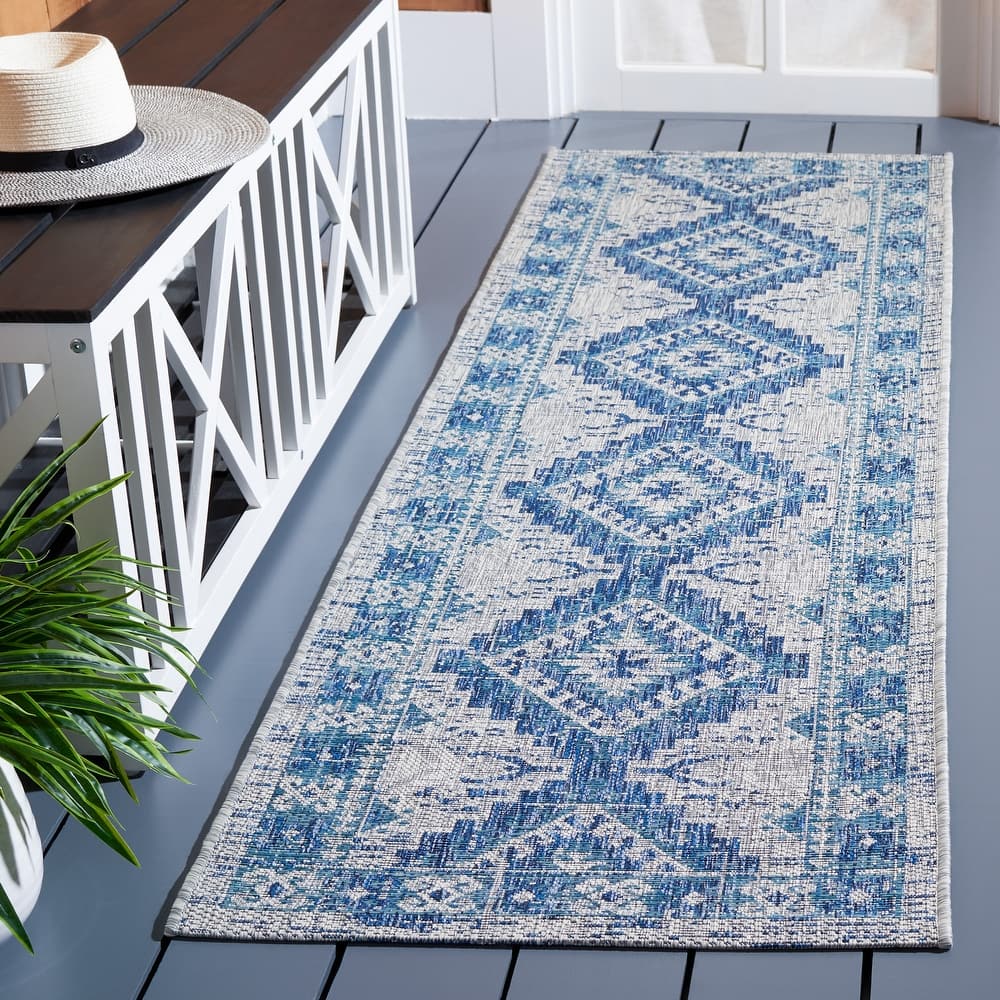 SAFAVIEH Courtyard Adrielle Outdoor Waterproof Patio Backyard Rug