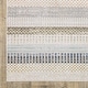 preview thumbnail 9 of 10, Cavett Textural Geometric Striped Ivory/ Multi Area Rug