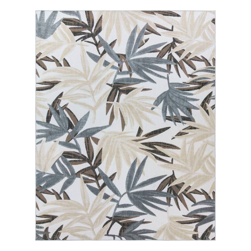 Gertmenian Kalari Modern Bold Multicolored High-Low UV Protected Polypropylene Woven Indoor/ Outdoor Area Rug Collection