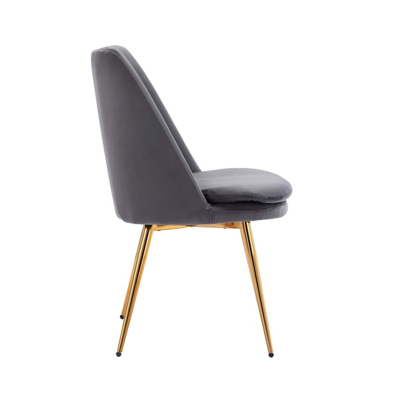 Porthos Home Tori Velvet Gold Legs Kitchen Dining Room Chair