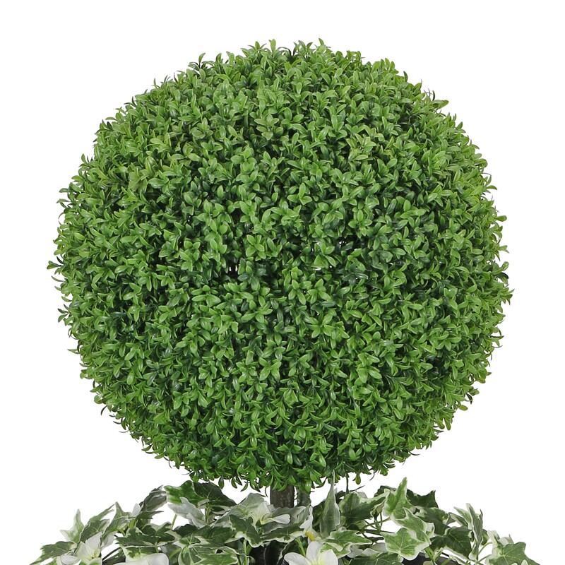 Puleo International 41" Topiary Boxwood Artificial Tree