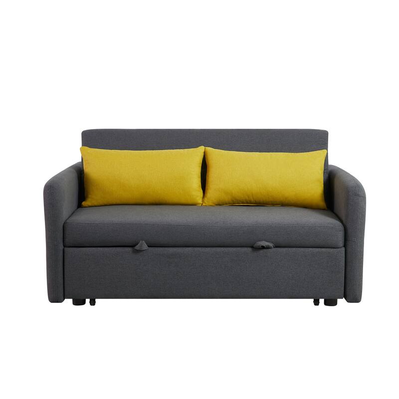 Pull Out Sofa Bed with USB Ports Grey