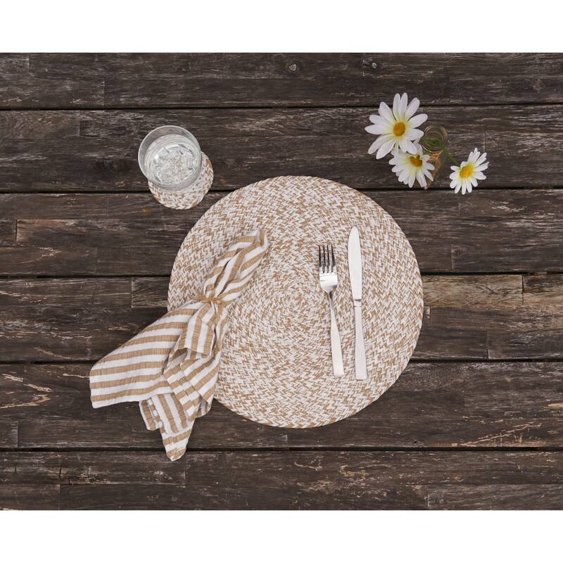 Braided Round Placemats Sets of 6 Collection