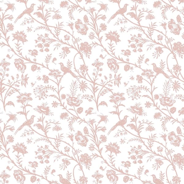 slide 2 of 4, Laura Ashley Shepherd's Purse Dark Blush Wallpaper
