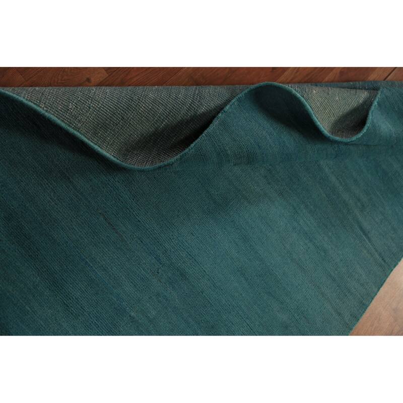 Modern Gabbeh Oriental Foyer Rug Hand-Knotted Blue Wool Carpet - 3'3" x 6'5"
