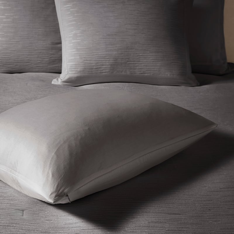 N Natori Hanae Cotton Blend Yarn Dyed 3 Piece Comforter Set 2-Color Option
