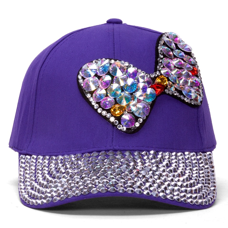 women's sequin baseball cap
