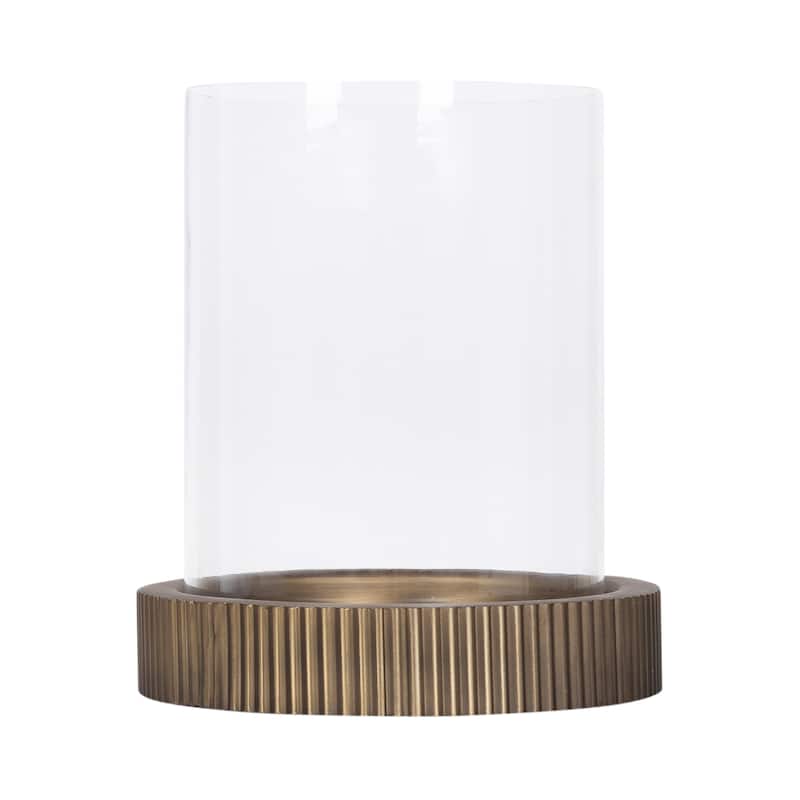 Kate and Laurel Rooks Metal Candle Holder - 10x10x11